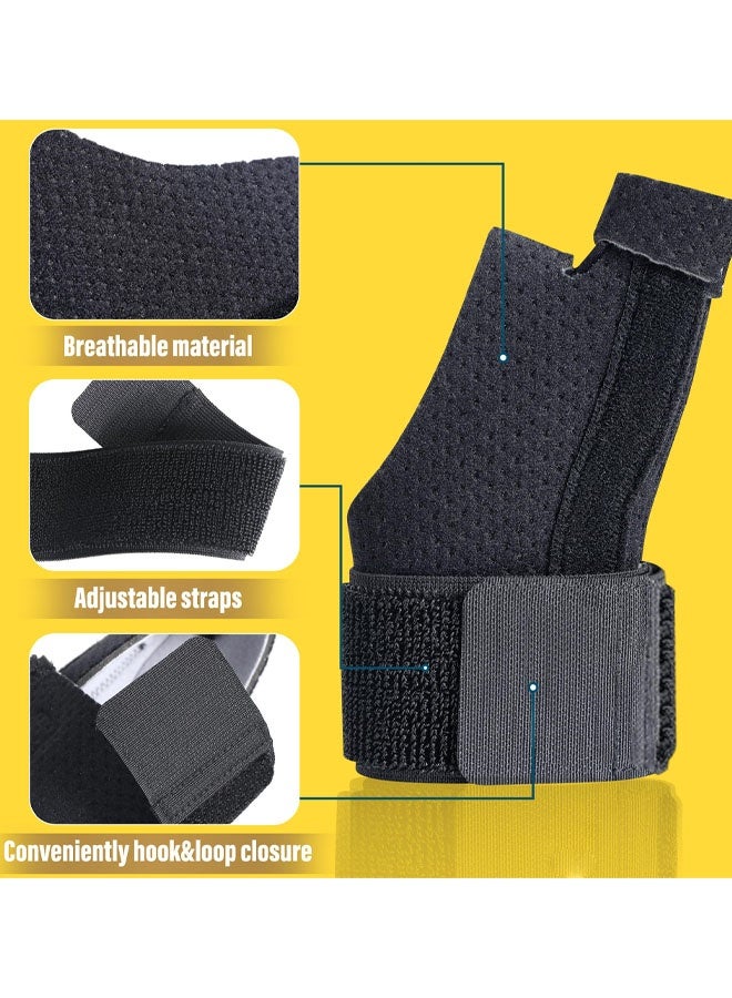 جبيرة تثبيت قابلة للعكس للإبهام والمعصم لعلاج إصبع الزناد، وتسكين الألم، والتهاب المفاصل، والتهاب الأوتار، والالتواء، ومتلازمة النفق الرسغي، قابلة للتهوية - Image 5